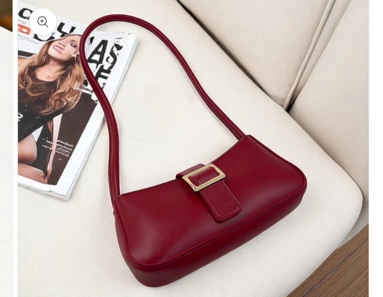 Daisy Shoulder Burgundy