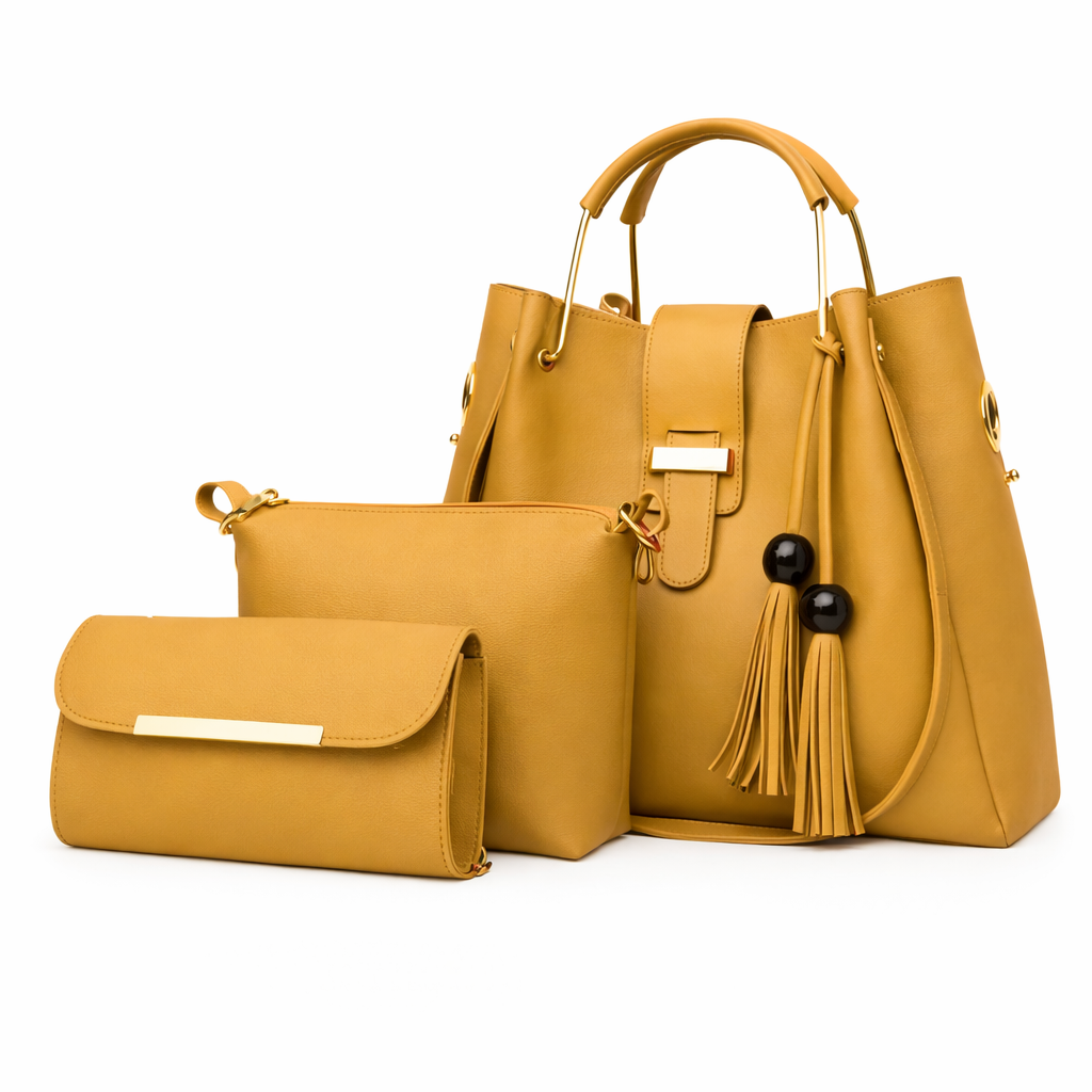 Trio Bag Mustard Yellow