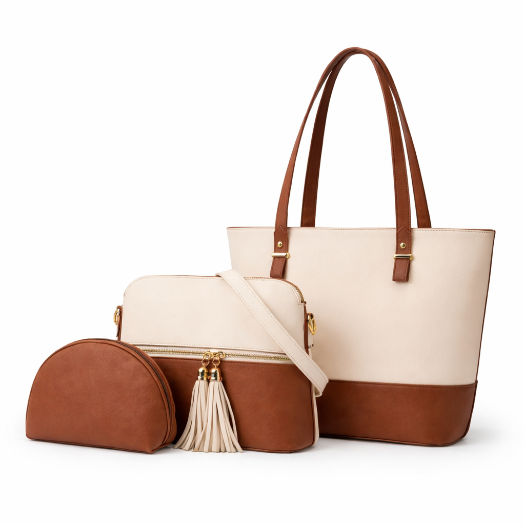 Elega Bag Beige & Tan