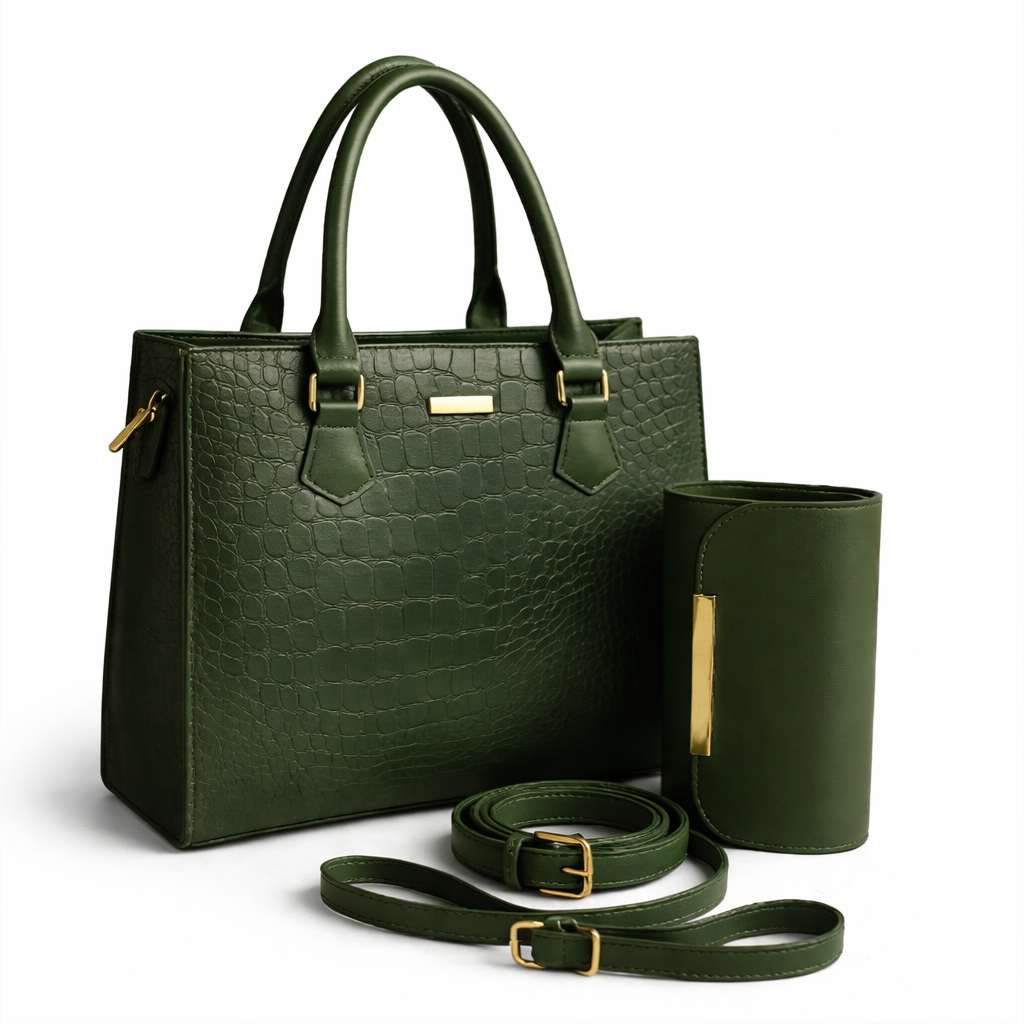Emerald Croc Duo Olive